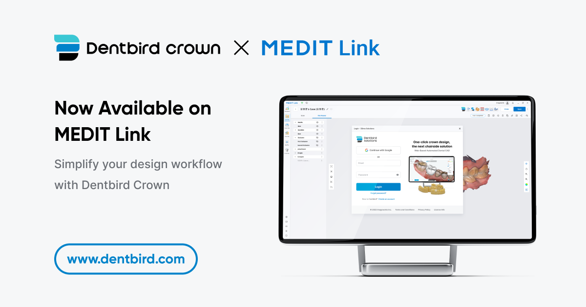 Using Dentbird Crown in Medit Link